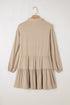 tiered-collared-neck-balloon-sleeve-shirt-dress OhSoStyled - Sophia's Style-16